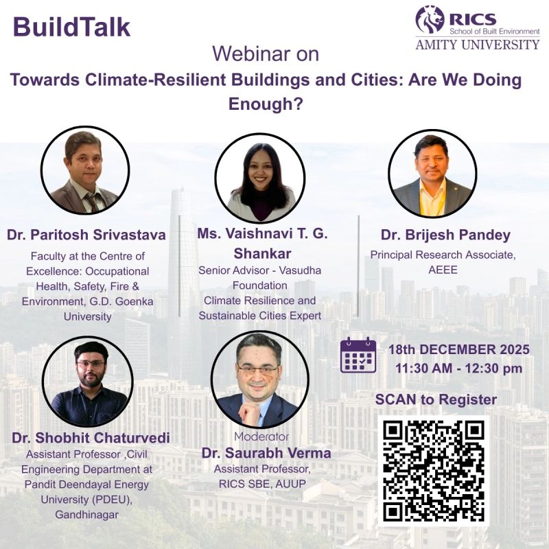 BuildTalk Webinar Towards Climate-Resilient Buildings and Cities: Are We Doing Enough?