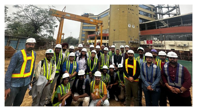 Site Visit to Tughlakabad Metro Construction Site – DMRC